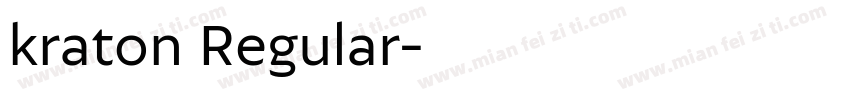 kraton Regular字体转换